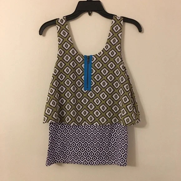 Anthropologie | Meadow Rue Geometric 2 Layer Tank - Picture 8 of 8